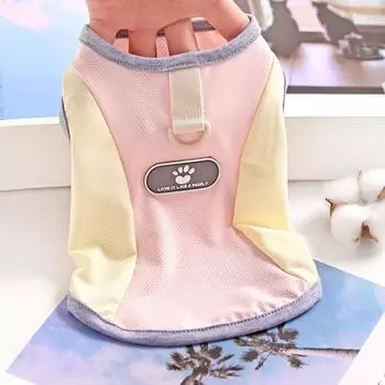 Cold feeling pet small puppy cat vest dog clothes summer S