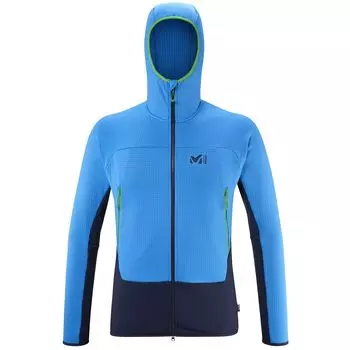 Cold Weather Fleece Fusion Grid Hoody MIV9024 BLUE L [Millet] Men s SAPPHIR/ELECTRIC