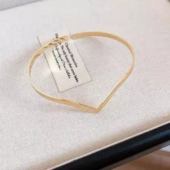 Cold wind simple metal plaid bracelet new bracelet niche fashion high sense jewelry fashion