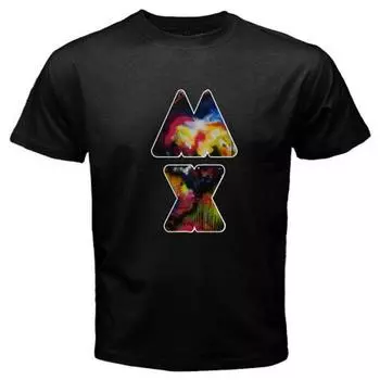 Черная футболка унисекс с логотипом Coldplay Mylo Xyloto Mx Rock Band S