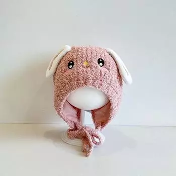 Coldproof Ear Protection Hat Windproof Plush Infant Knitted Cap New Beanie Hat Autumn and Winter 2