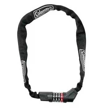 Coleman Bicycle Cycle Lock Key 4 Digit Dial Chain Lock with Sleeve