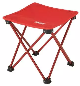 Coleman Chair Compact Trekking Stool Red Folding Lightweight Duralumin Frame красный