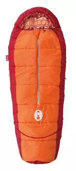 Coleman Sleeping Bag Kids Mummy Adjustable C4 Usable Temperature 4 degrees Mummy Type Orange 2000027271