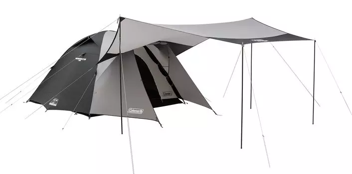 Coleman Tent Tough Wide Dome IV300 Hexatarp Set BlackGray (Эксклюзивный цвет Amazon) Для 5-6 человек с боковой стойкой 2190861