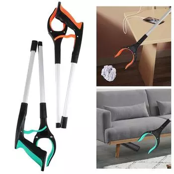 Collapsible Garbage Grabber Litter Reachers Pickers Gripper Extender Foldable Multifunctional Pick Up Tools Hand Tools Portable зелёный