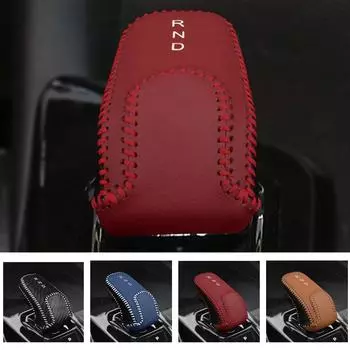 Collar Leather Car Gear Lever Cover for Geely Coolray Sx11 2025 2025 2024 Shift Knob Protector Pad Decoration Auto Modify Kit