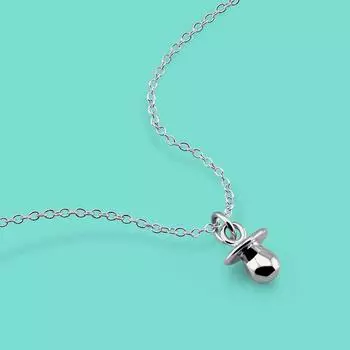 Collares Para Mujer 925 Стерлинговое серебро для женской подвески Цепочка 41-46 см Лобстер Застежка Шарм Ювелирные изделия Рождественский подарок 43cm