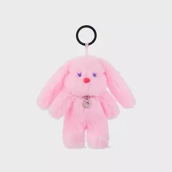 Плюшевый брелок Colle Furry Bunny, розовый