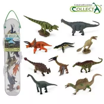 Collecta Мини-фигурка динозавра, набор из 10 предметов, номер. 2, популярные игрушки в Корее