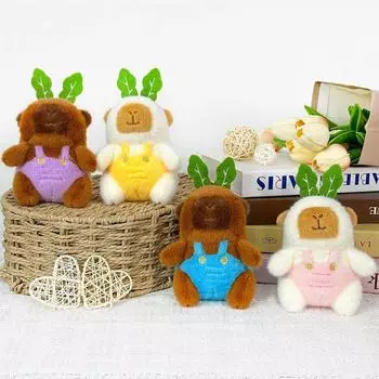 Collection Capibala Pendant Doll PP Cotton Capybara Stuffed Doll Car Key Accessories жёлтый