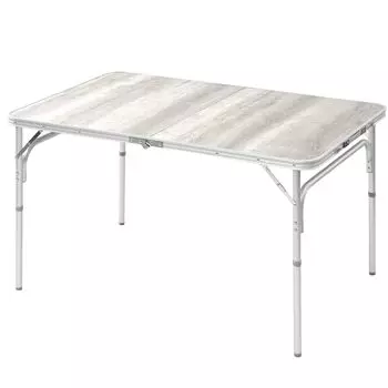 Collection Easy to Heat and Drip 2 Height Aluminum Folding Table Wood Style [Campers Yamazen] Table, Camping, Outdoor, Foldable, Assemble, Resistant,