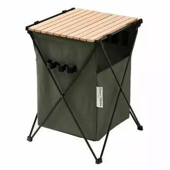 Collection LOAD Bucket Table Green Width 42 x Depth 45 x Height 63cm [Campers Yamazen] LOAD-BT