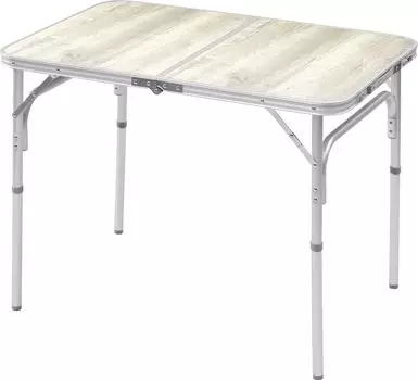 Collection Outdoor Heat and Water Height Adjustment Width 90 x Depth 60 x Height White Wood Grain [Campers Yamazen] Table, Camping, Outdoor,