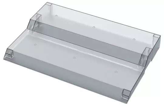 Collection stage clear plastic model