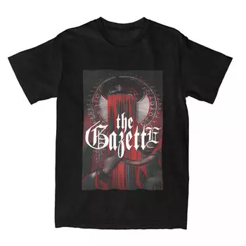 Collection The Gazette Band Shirt Merch Men Women s Cotton Vintage Tees Short Sleeve Clothing All Seasons S бордовый