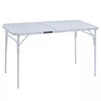 Collection Toughlight Mesh Table Outdoor Table Folding 2 Height Levels Width 120 x Depth 60 x Height White [Campers Yamazen] 37.5/70cm TLT-1260(WH) белый