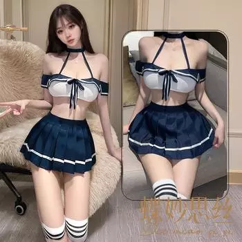 Колледж первая любовь K костюм с одним плечом сексуальное нижнее белье чистая похоть сексуальная униформа с вырезом One size