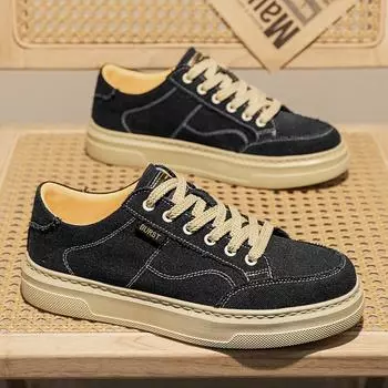 Холщовые дышащие кроссовки в студенческом стиле с плоской подошвой и низким верхом на шнуровке, модные спортивные туфли, не боящиеся холода, мужские туфли 39