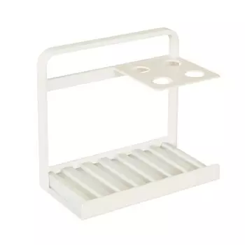 COLLEND Toothbrush Stand with Dry Tray White x x TS-WH 12.5 6.5 11.2cm