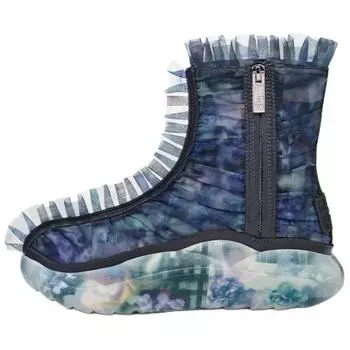 Collina Strada X Ugg Синтетическая кожа Легкие ботильоны на молнии Женские ботильоны Темно-синие-Цветочный 1170430-DFL 38