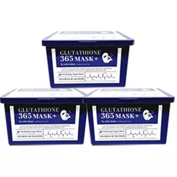 Color Deep extract, 1 pack per day, 1 pack of Glutathione 365 mask pack (30 sheets), 30 pieces, 3 pieces