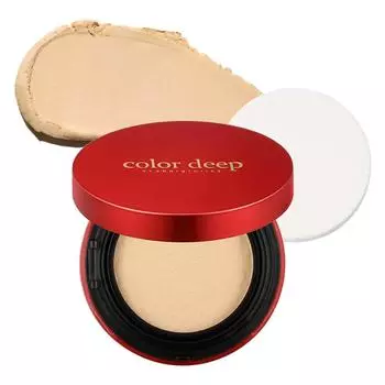 Color Deep O Magic Powder Red Edition Pact 15g, beige, 1 pack