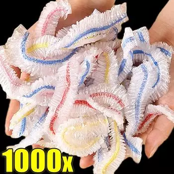 Цветные одноразовые пищевые покрытия кухонная пластиковая эластичная пленка для сохранения свежести пищевых покрытий Saran Warp Packaging Storage Bags Wholesale 50PCS