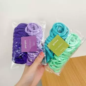 Color For Girls Women Ponytail Holder Hair Accessories Korean Style Hair Rope Elastic Rubber Band фиолетовый