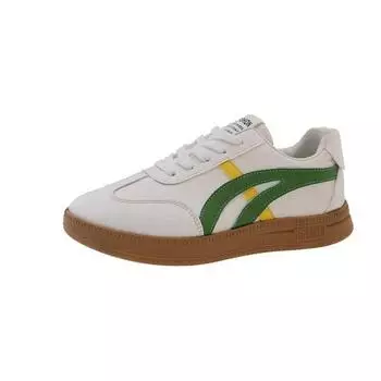 Color matching lace-up white shoes autumn new fashion women s shoes student versatile street shoes 35