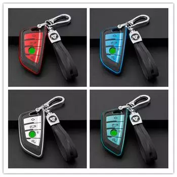 Color My Life Держатель ключа автомобиля ТПУ Защитный чехол для ключей для BMW X1 F48 X2 F39 X3 F25 G01 X4 G02 2014 - Without Keychain красный