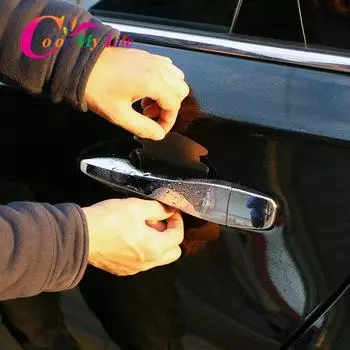 Color My Life дверная ручка автомобиля, защитная пленка от царапин, наклейка для Hyundai COUPE Elantra Sonata I20 I30 IX25 Verna