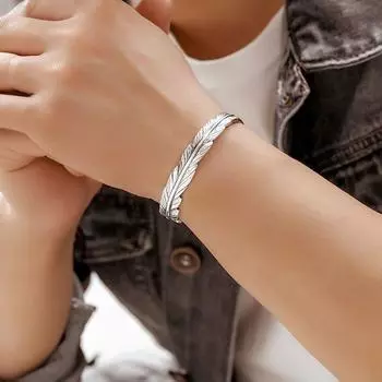 Color Personalized Gift Korean Wristbands Hand Jewerly Man Cuff Bangles Women Opening Bracelets C