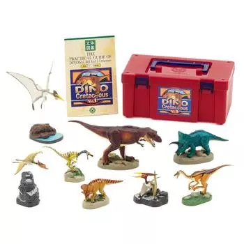 Colorata 3D иллюстрированная книга Реальная фигурка Коробка 7 Динозавр Меловой период 1 Трицератопс Инструкция Фигурка Подарок на день рождения Реальная фигурка (Дино Том 1 /