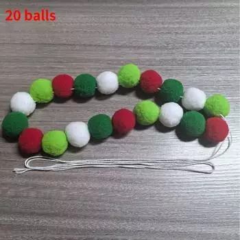 Colored Christmas Ball String Pendant For Party Holiday Decoration Celebrations