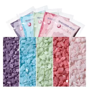 Colored Sand 200g each 5 color set Magenta x Blue x Mint x Rose x Cherry Blossom Coarse grains K type in Japan (approximately 1.0mm grains) #Made