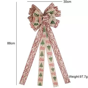 Colored Vibrant Berry Christmas Tree Bow Decoration Perfect For Seasonal Festivity