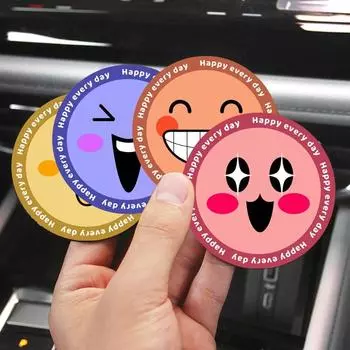 Colorful Auto Cup Holder Insert Coaster Anti-Slip Pad Car Cup Holder Coasters Cartoon Decorate style 2
