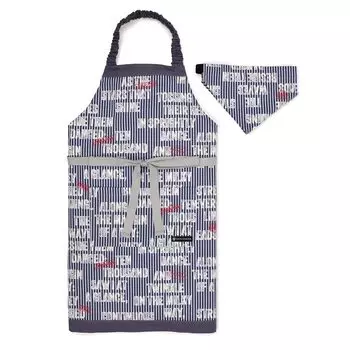 COLORFUL CANDY STYLE Apron Children Kids Boys Letter N1255930 Children s (130~160cm)