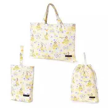 COLORFUL CANDY STYLE Disney School Entrance Series Bag and Drawstring Pouch Set AND THE Shoe Gym Perfect for School Cute for Girls 3-Piece /