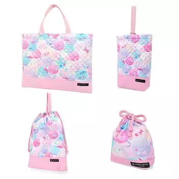 COLORFUL CANDY STYLE Quilted Entrance Set and Cute Candy Pop Perfect for Preparing for Includes a Lesson Shoe Gym Clothes and Cup Bag NW400700 4-Piece