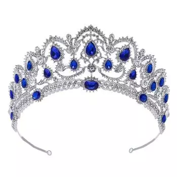 Цветная бриллиантовая корона, свадебная корона, корейский стиль, популярная хрустальная свадебная тиара, головной убор
