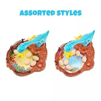 Colorful Dinosaur Egg Catching Game Manual Claw Machine for Enhanced Hand Eye Coordination, Durable Plastic, Includes 6 Eggs, Dinosaur Toys Dinosaur Grabber