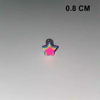 Colorful Star Annular Ear Bone Nail Stainless Steel Cute Love Heart Cross Earrings For Women Body Puncture Accessories