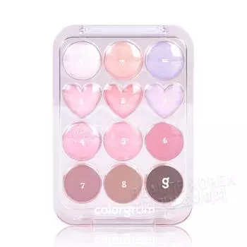 Colorgram Noontorial Eye Palette 03 Pink plus lavender is love, pink, 1 piece