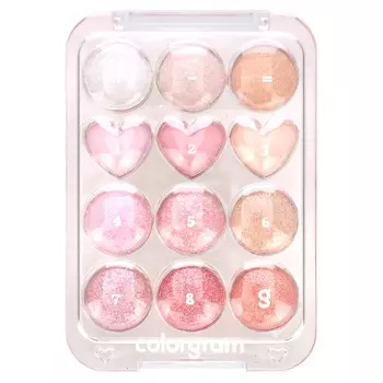Colorgram, Палитра теней для век Pinpoint, 04 Яркий + Холодный = Любовь, 9,1 г (0,32 унции)