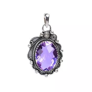 Colour Changing Alexandrite 925 Sterling Silver Pendant V8277, Purple & Pink Pendant, Oval Pendant, Valentin s Day Gift, Gift For Her, Birthday Gift,
