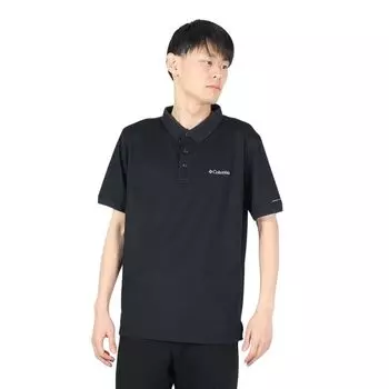Columbia Cove Dome Butte Solid Polo Black Piqu AE0412, Men s Medium, чёрный