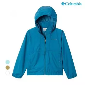 Columbia Kids Детская ветровка Columbia Kids с капюшоном на молнии синяя Blue/115(XXS)