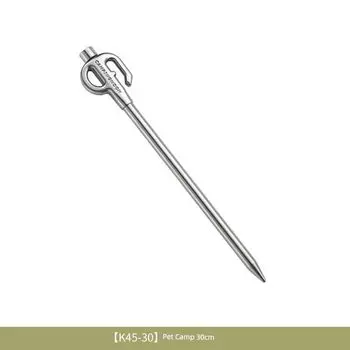 Coman Outdoor Bolt Dog Pet Stainless Steel Rotating Ground Nail Pet Supplies Small Large Dog Fixed Pile Bolt Dog Device Standard K45-30 [length 30cm]]